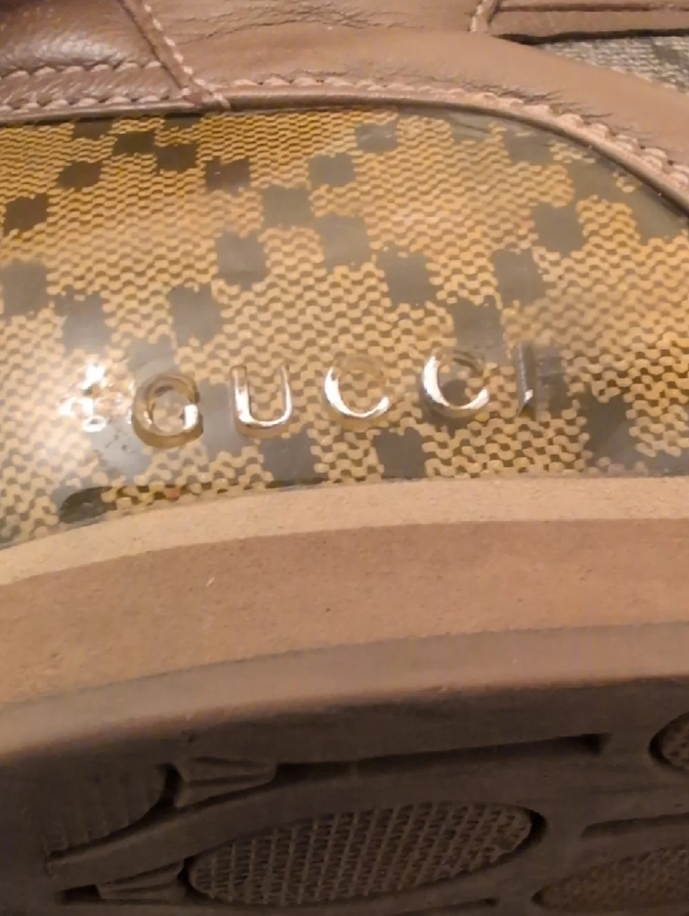 Gucci Men’s Brown 83 High-Top Sneakers Size EU 41 US 7.5 - Picture 10 of 12